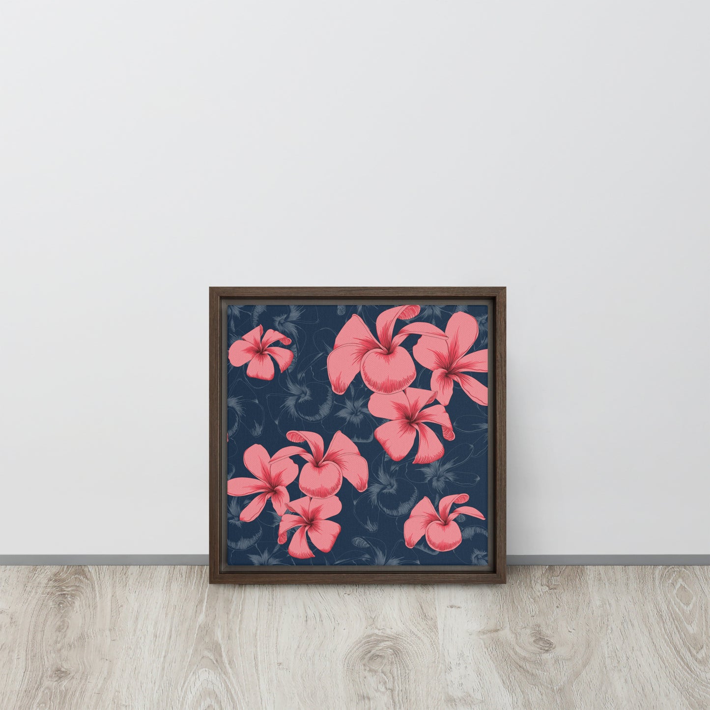 Framed flower canvas I