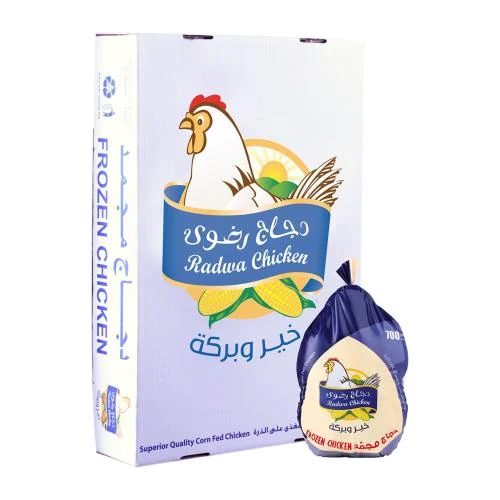 كرتون دجاج رضوى مجمد 600 - 1300 جرام - 10 حبات