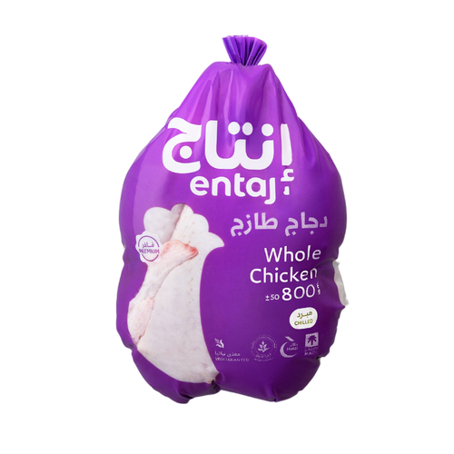 إنتاج دجاج طازج 700-1200 بالحبة