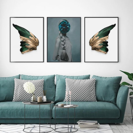 Triptych Art Paintings VVV