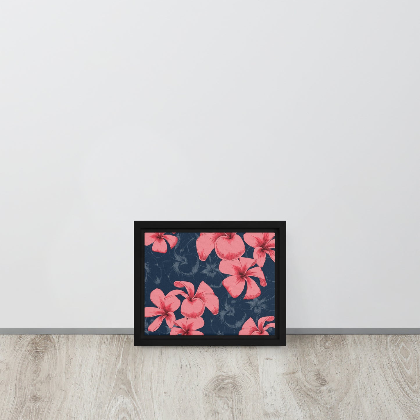 Framed flower canvas I