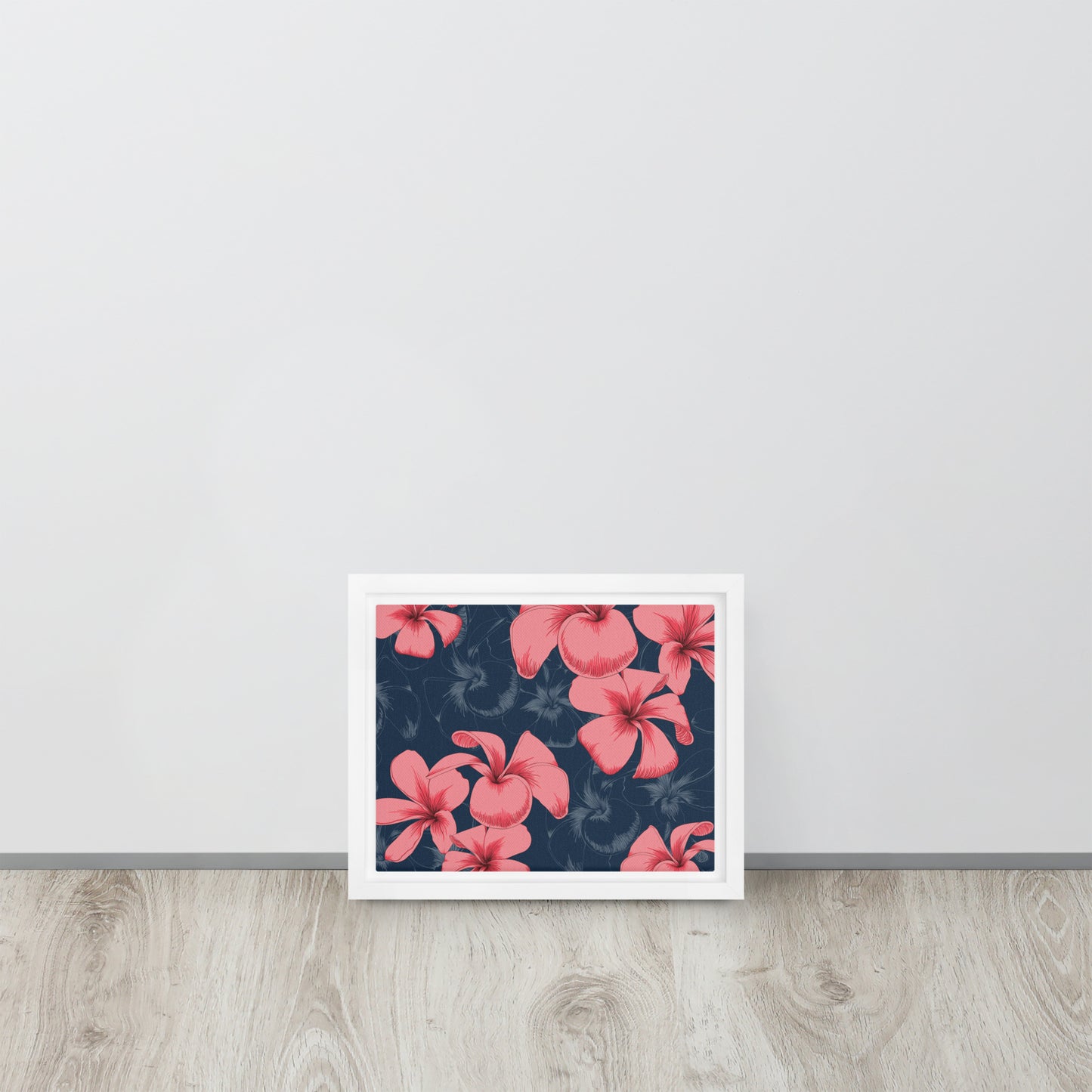 Framed flower canvas I