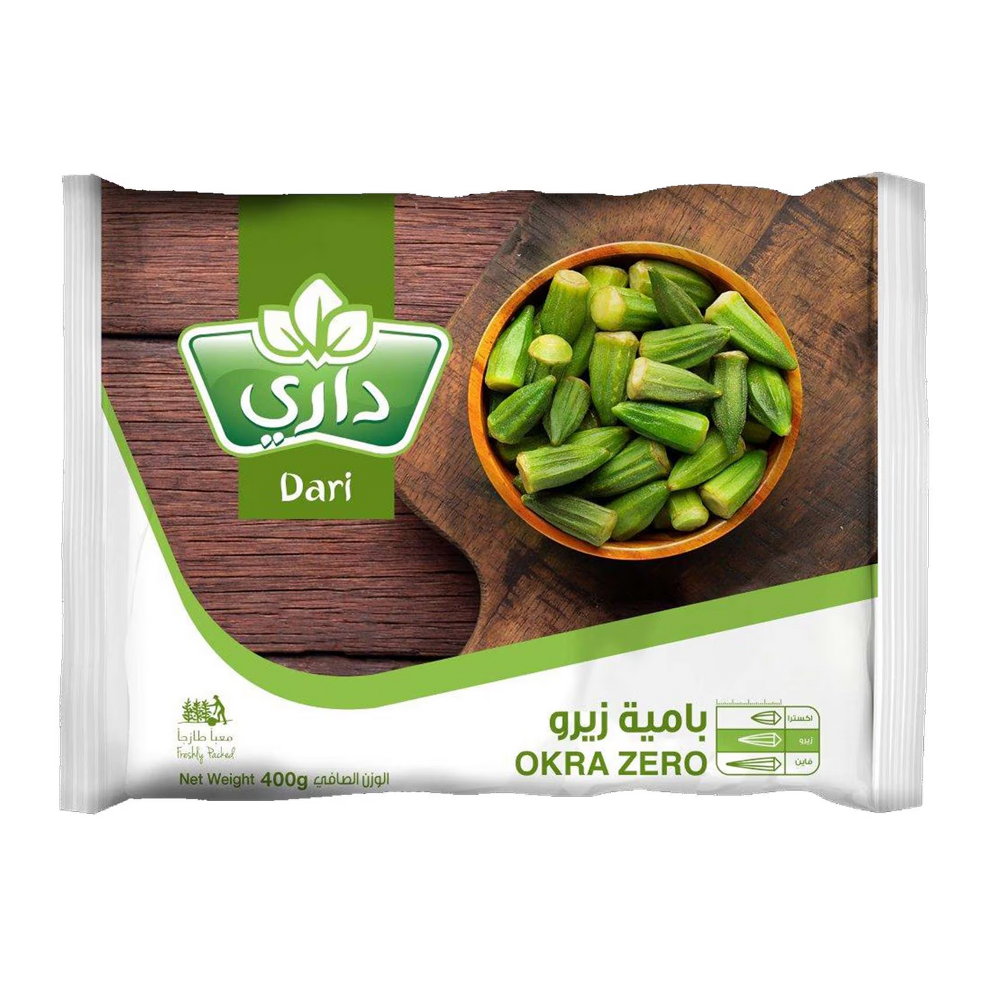 بامية زيرو داري 400×20 جم